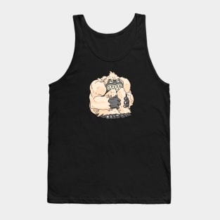 Fuzz Ball Yeti Tries To Stay Warm Tank Top